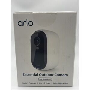 Arlo Essential Outdoor Camera 2nd Generation HD White VMC2050 Color Night Vision